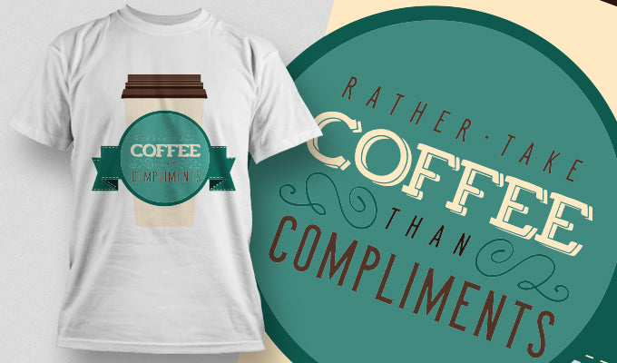 Coffee Over Compliments T-shirt (Black)