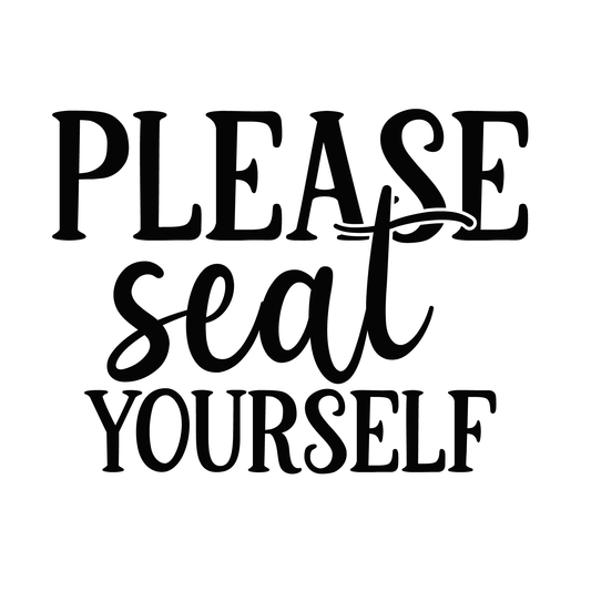Please Seat Yourself T-shirt (White)