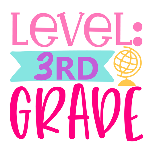 3rd Grade Level T-shirt (White)