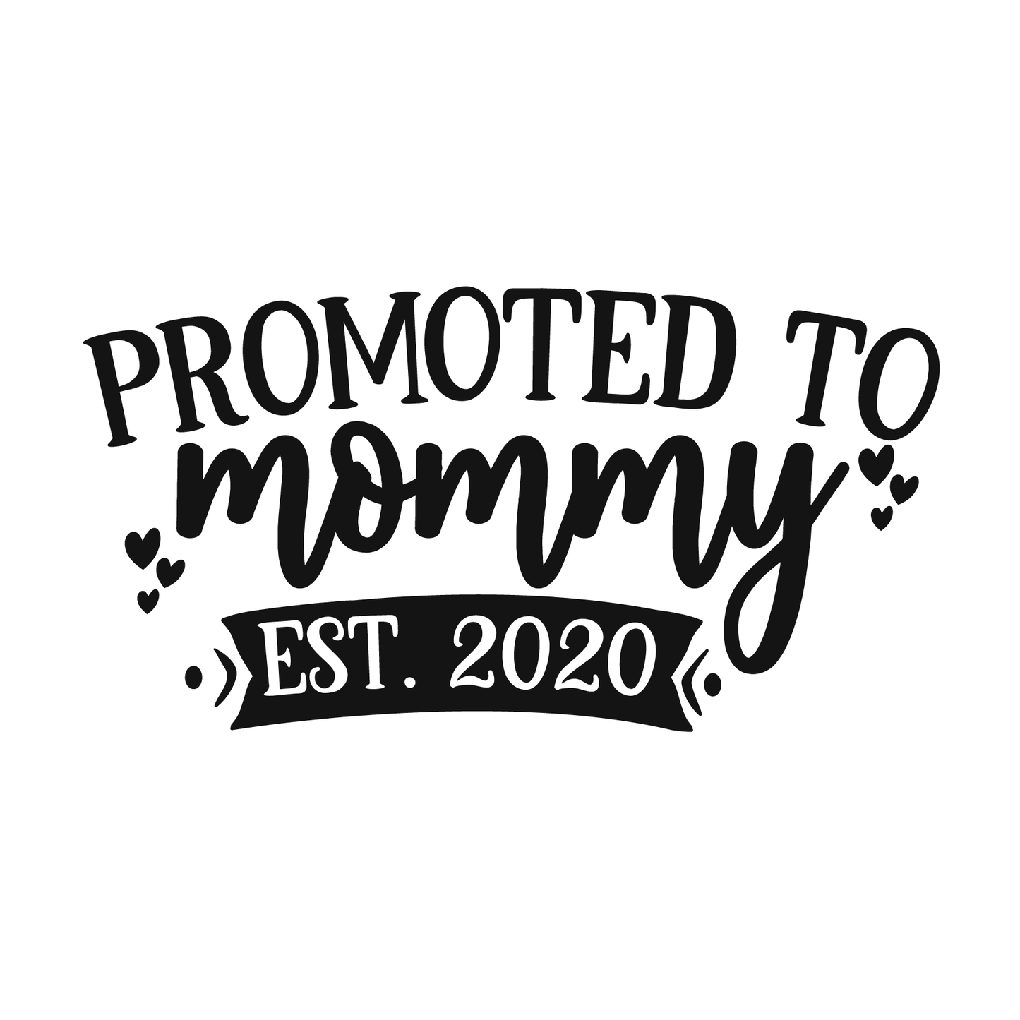 Promoted To Mommy T-shirt (White)