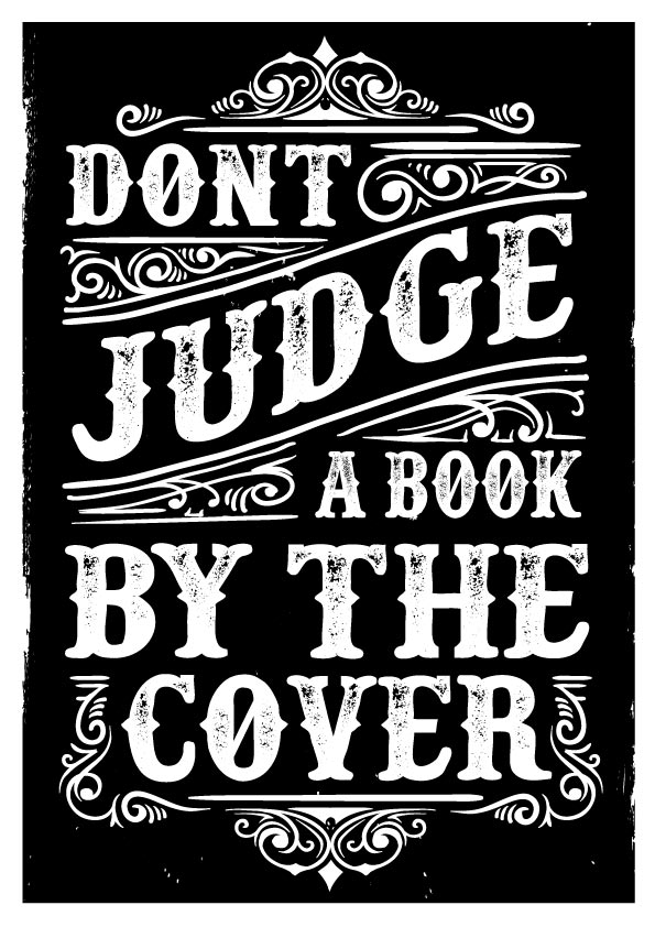 Don't Judge A Book T-shirt (Black)