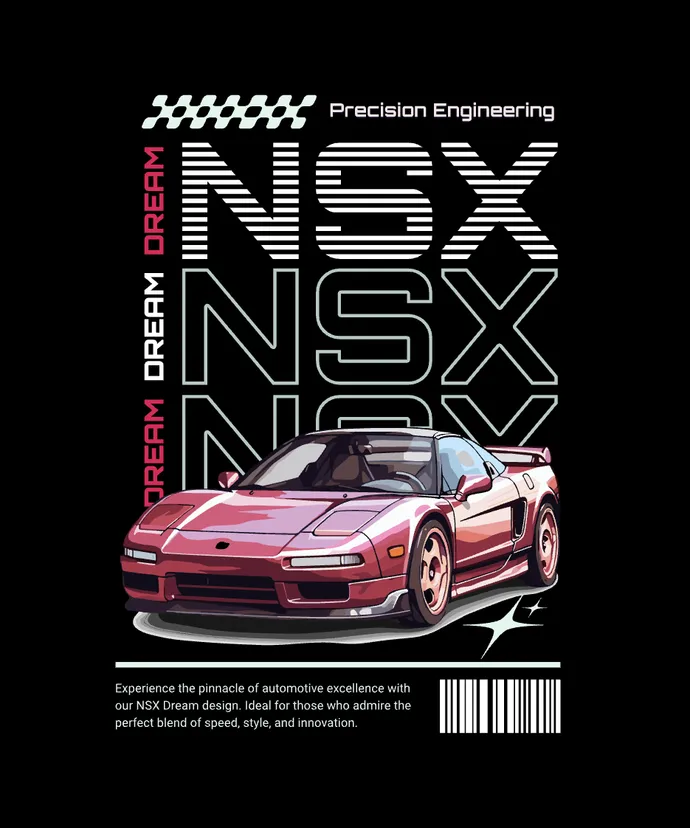 Nsx Dream Automotive T-shirt