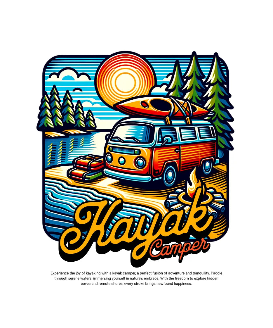 Adventure Kayak Camper T-shirt