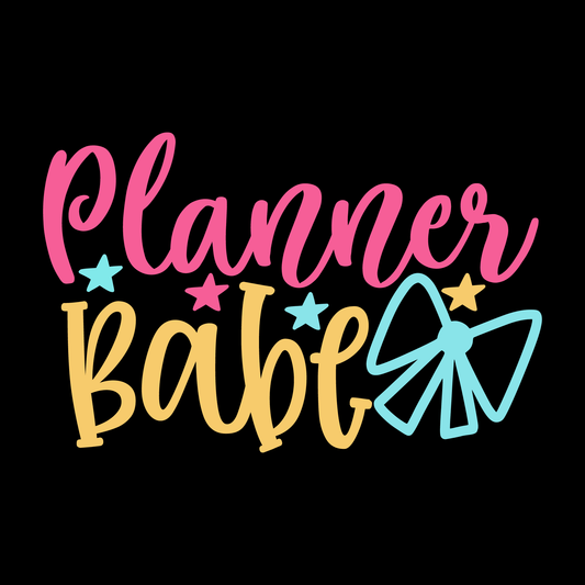 Planner Babe T-Shirt (Black version)