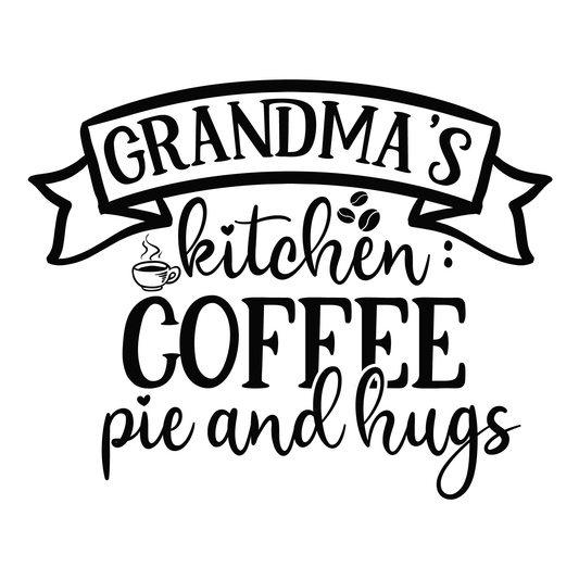 Grandma's Kitchen Coffee T-shirt (White)