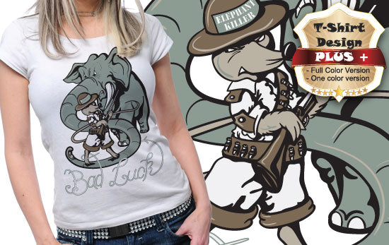 Elephant Killer Graphic Tee (White)