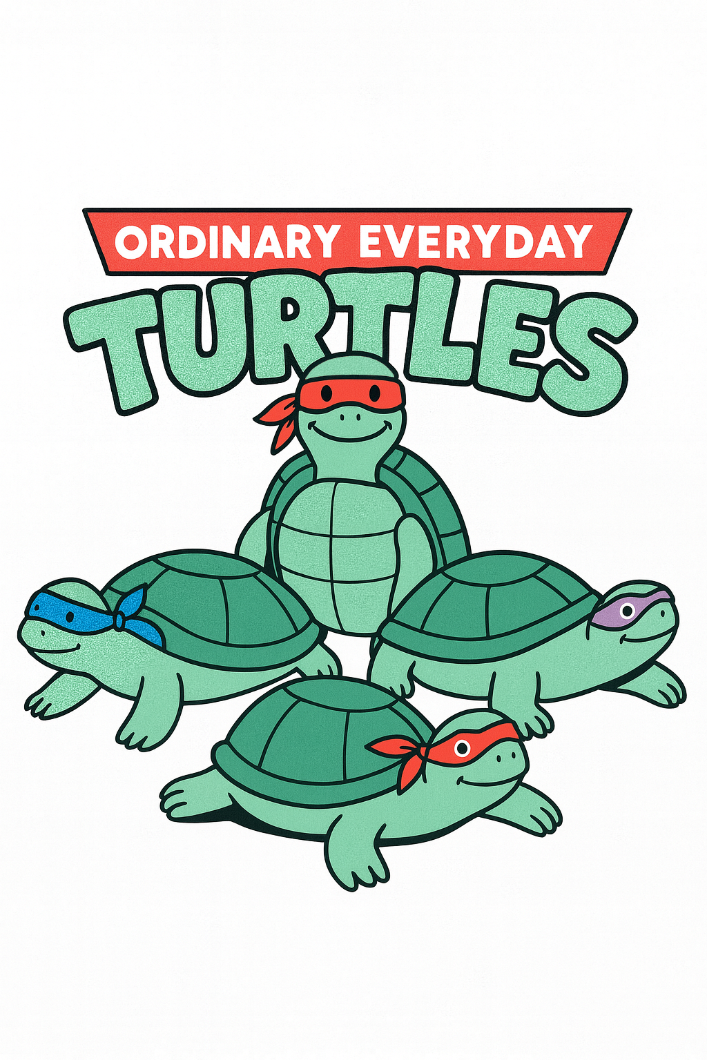 Ordinary Everyday Turtles Tee (White)
