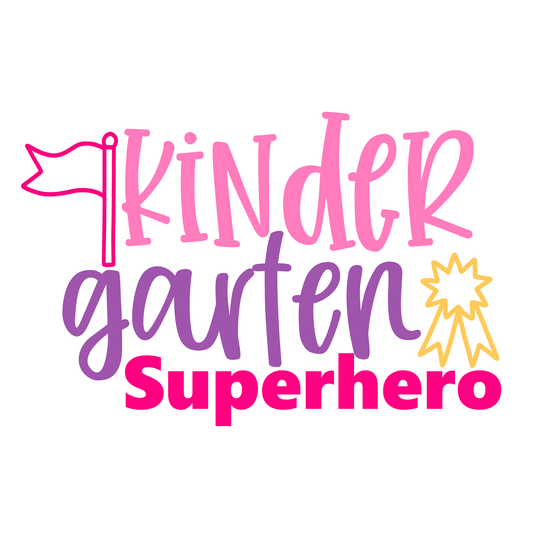 Kindergarten Superhero T-shirt (White)