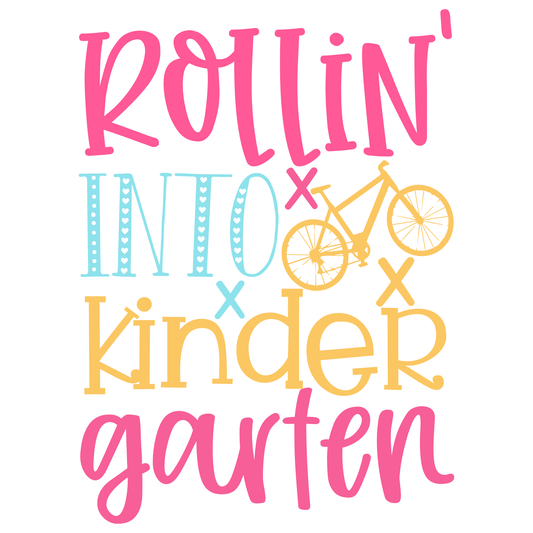 Rollin' Into Kindergarten T-shirt (White)