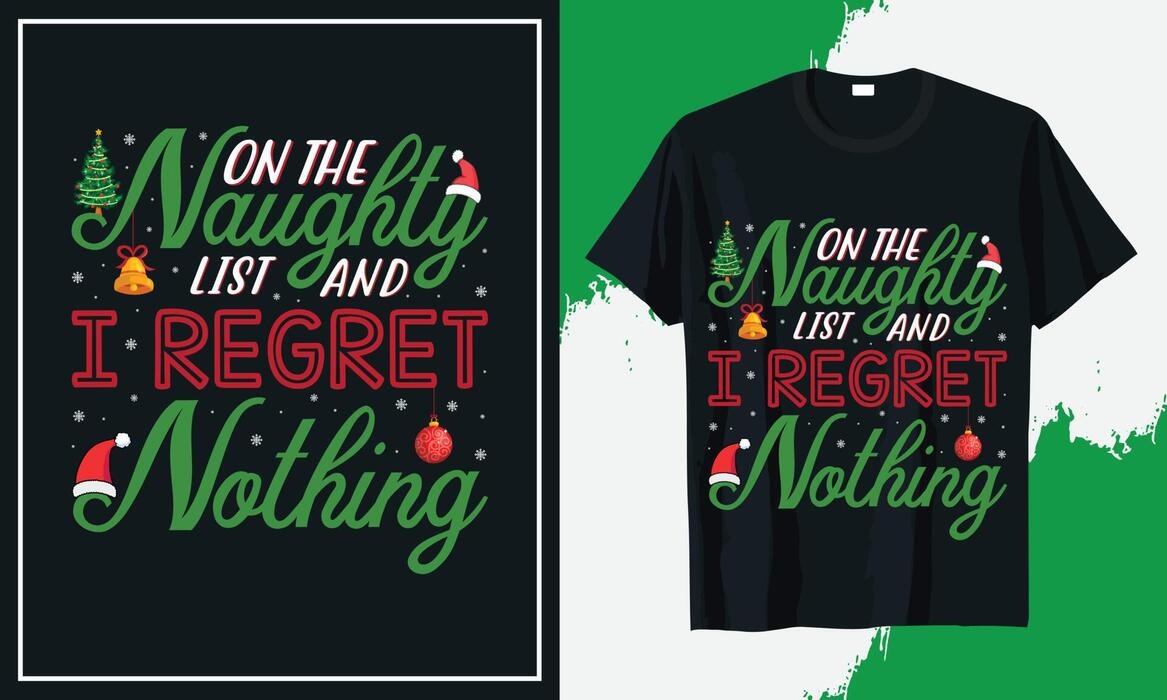 Naughty List Regret T-shirt (White)