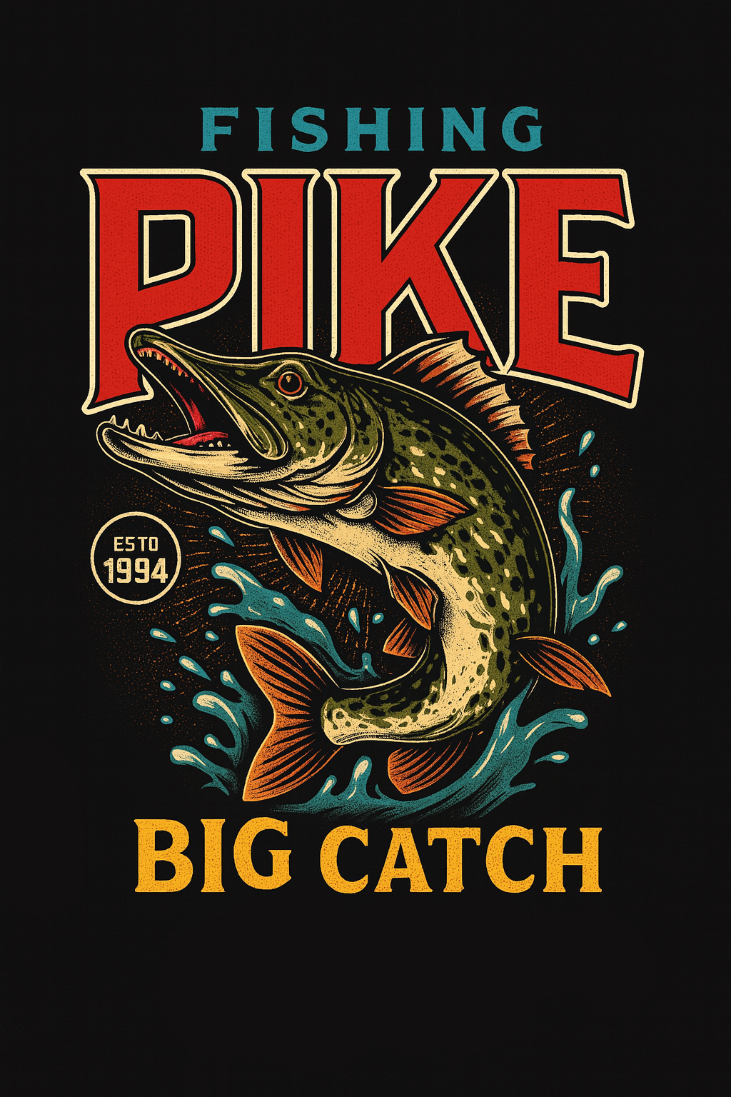 Pike Big Catch Tee (black)