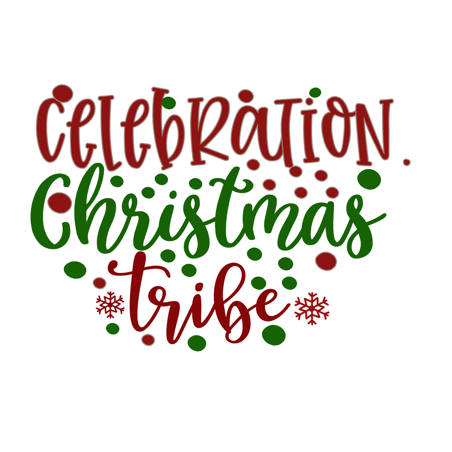 Christmas Celebration Tribe T-shirt (White)