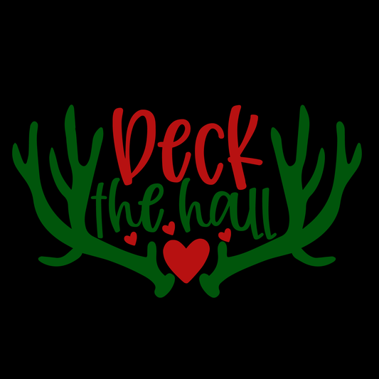 Festive Antler Holiday T-shirt (White)