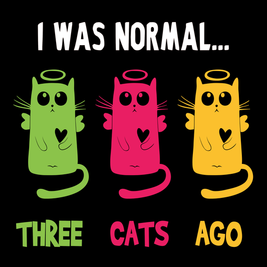 Three Cats Ago T-shirt (White)