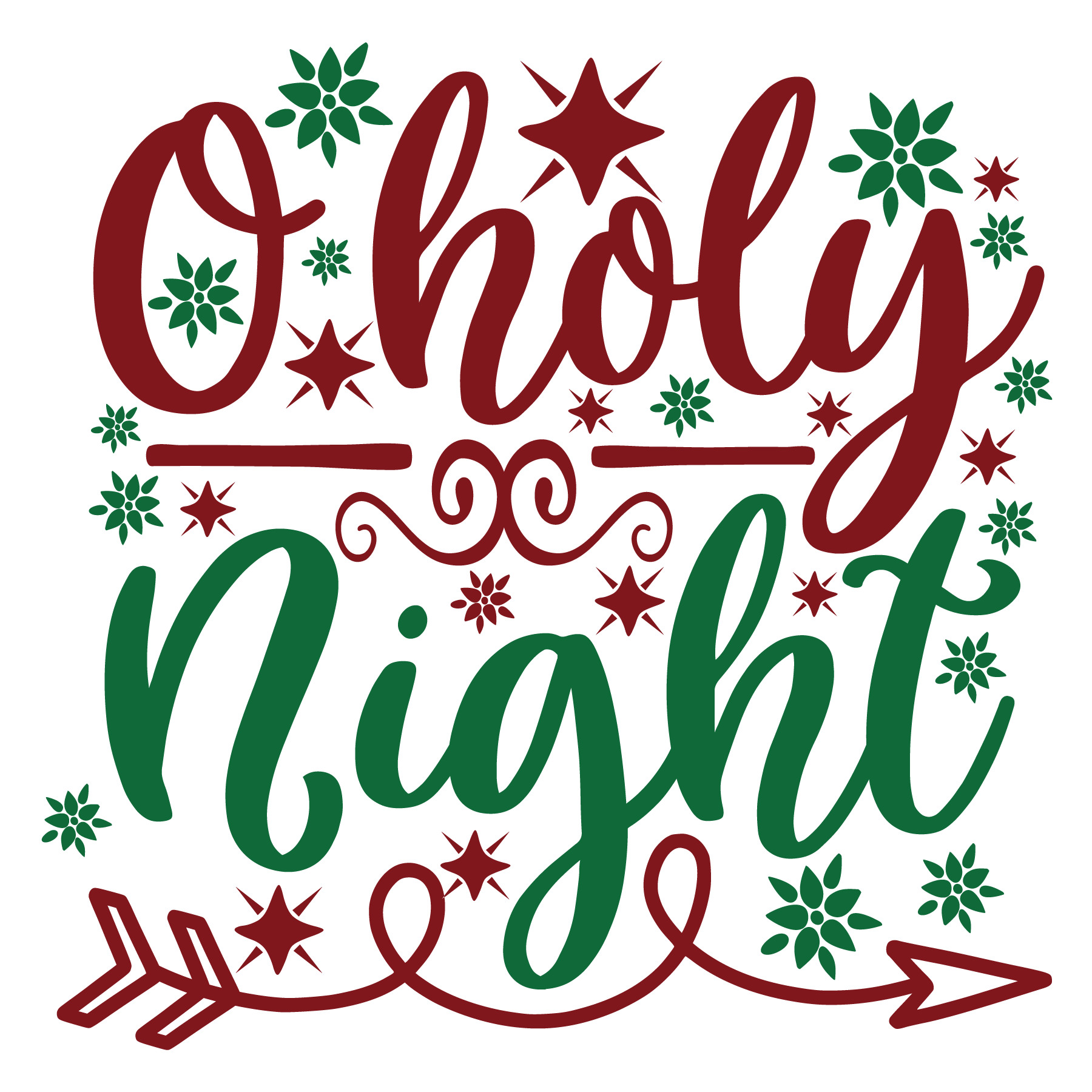 O Holy Night T-shirt Design (White)