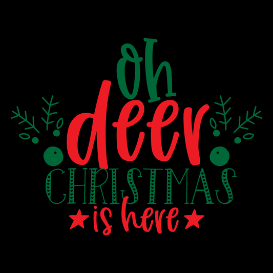 Oh Deer Christmas T-shirt (White)
