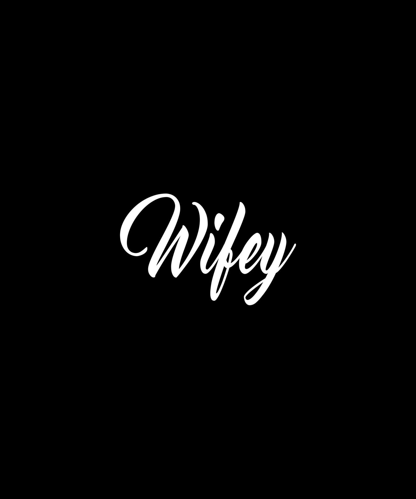 Stylish Wifey Graphic Tee (Black)
