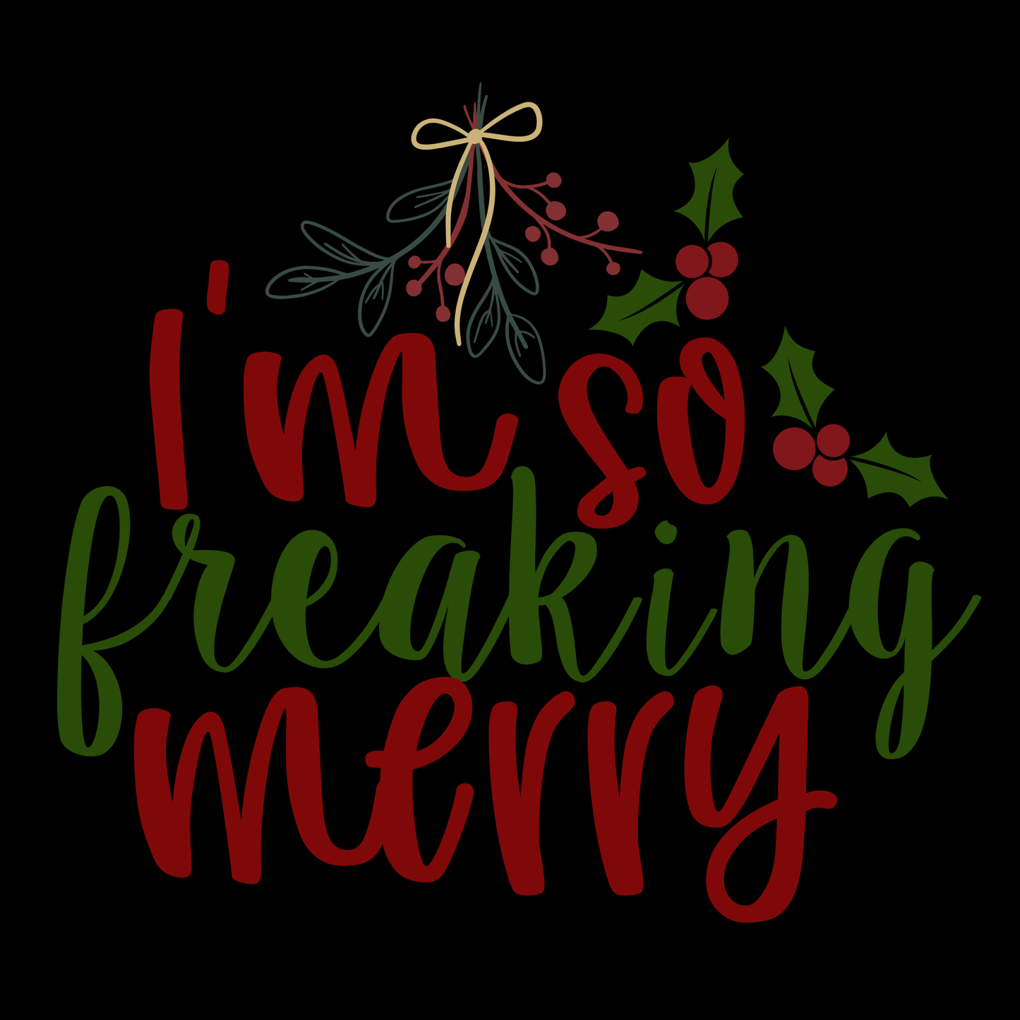 Merry Holiday T-shirt (White)
