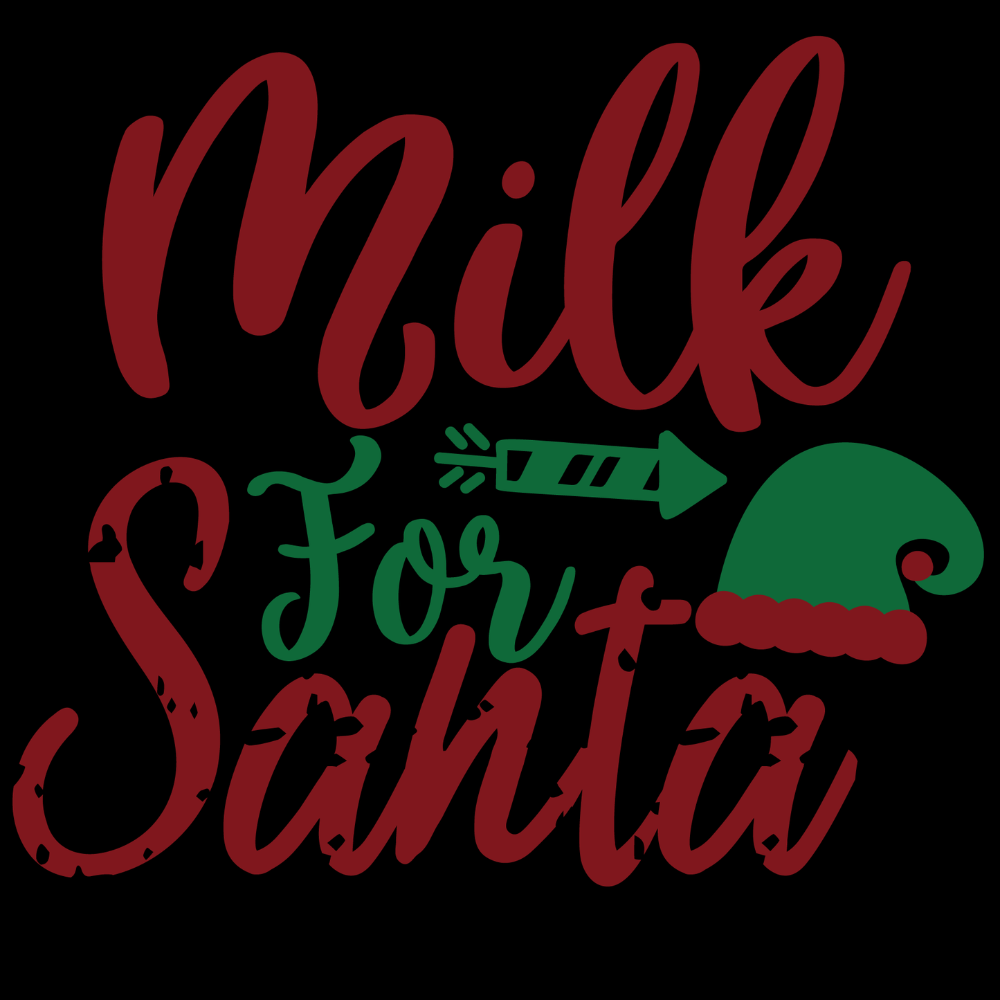 Milk For Santa T-shirt (White)