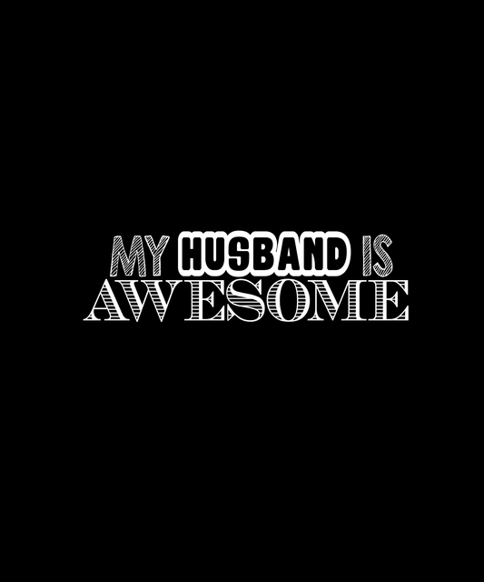 Awesome Husband T-shirt (Black)