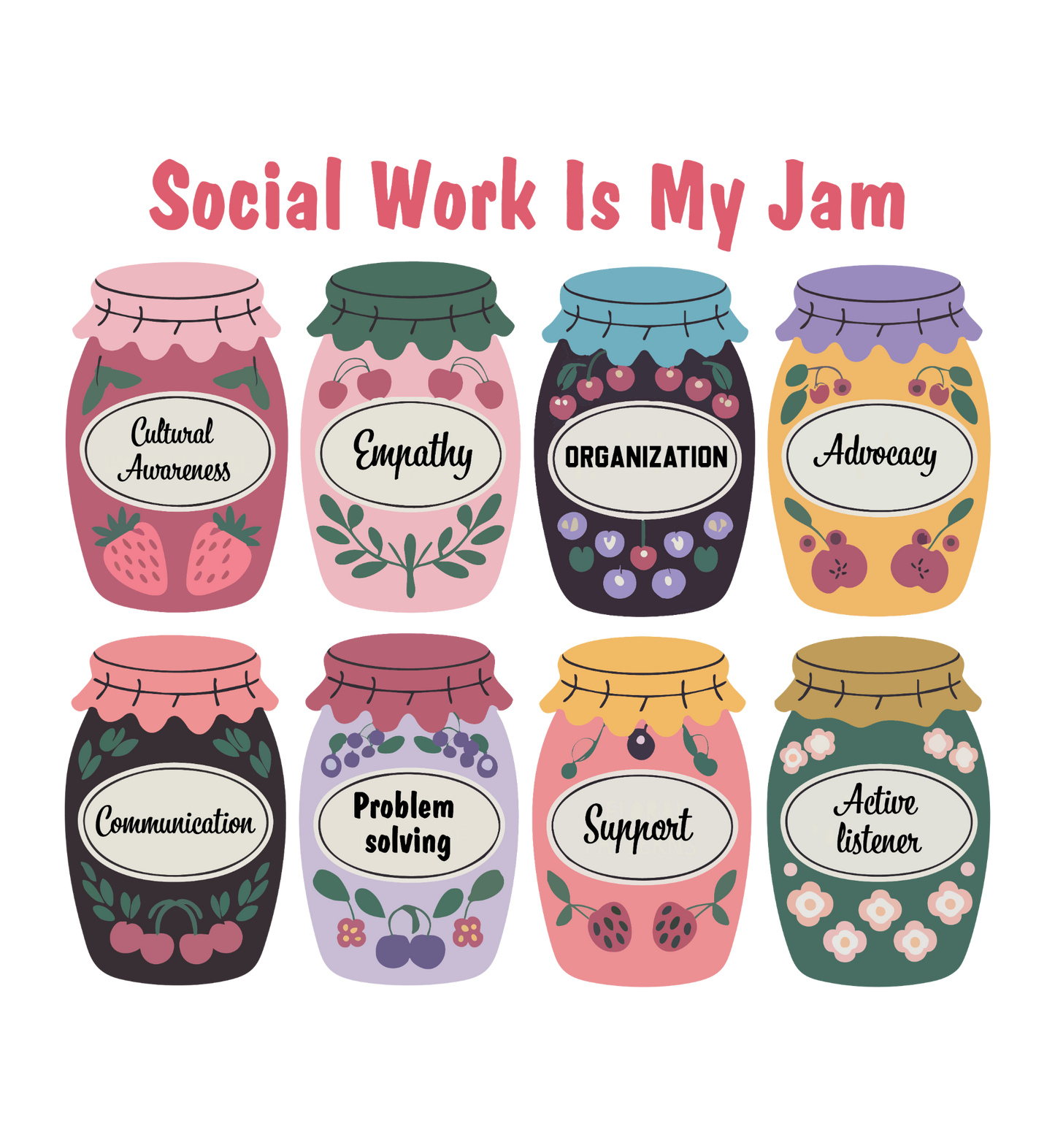 Social Work Is My Jam — Tee (Black)