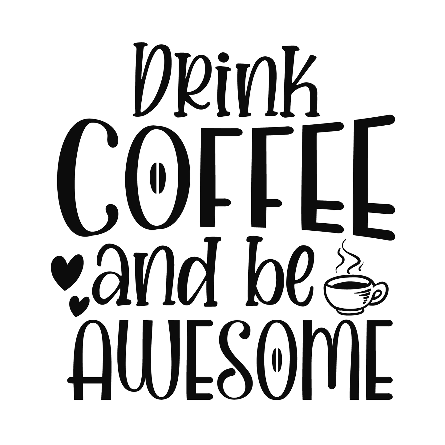 Coffee Lovers T-shirt Design (White)