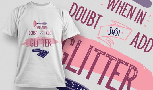 Add Glitter T-shirt (White)