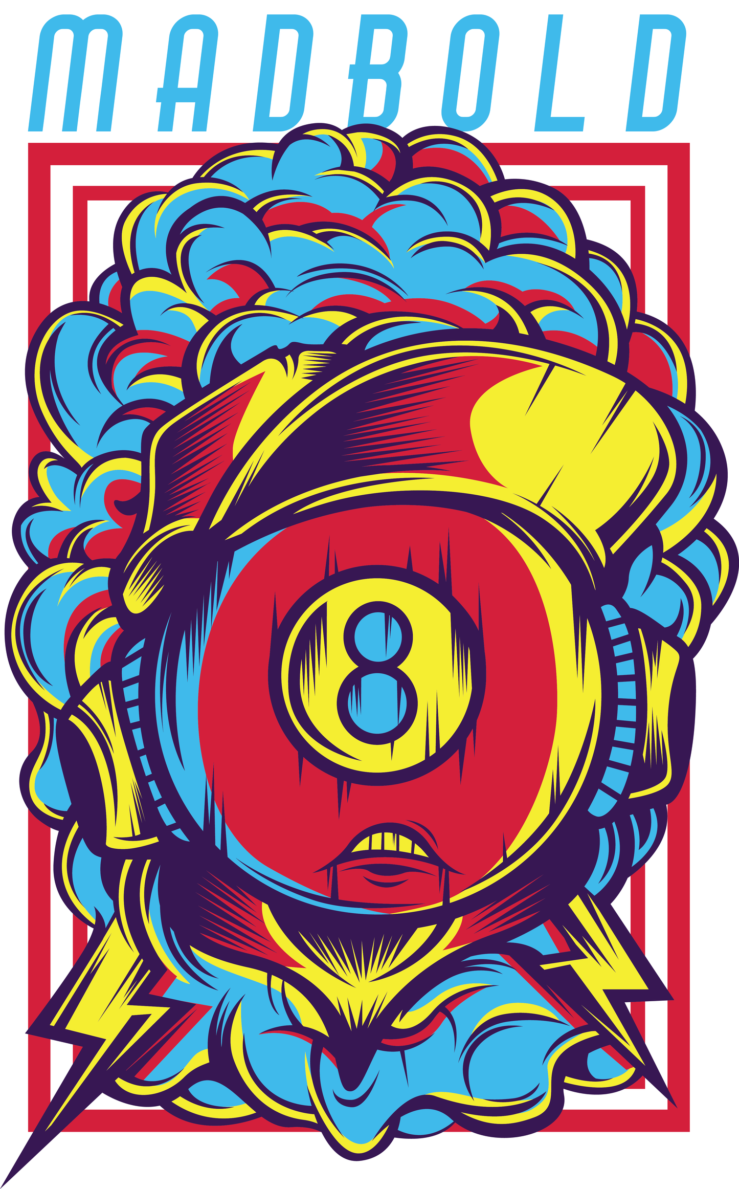 Bold Graphic T-shirt Design (White)