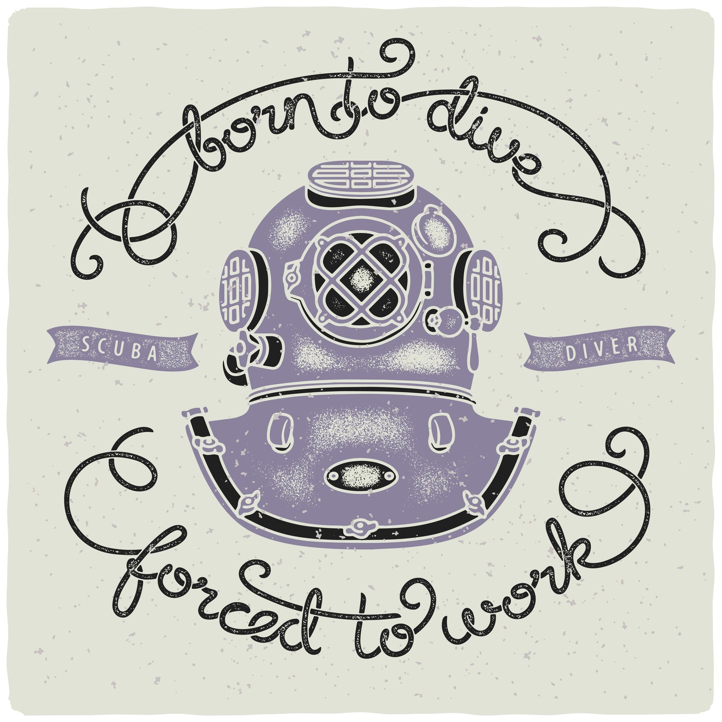 Born To Dive Scuba T-shirt (Black)