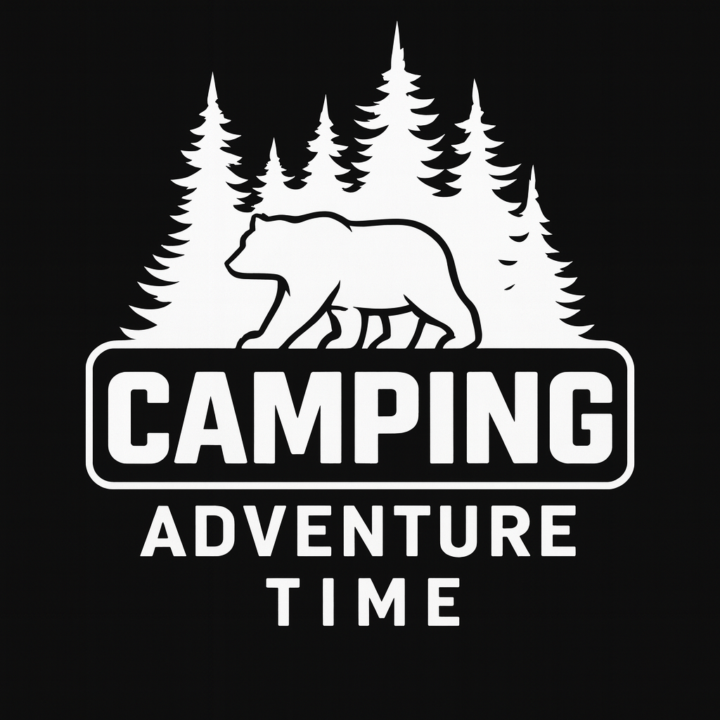 Camping Adventure Time Bear Tee (Black)