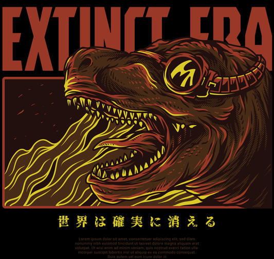 Dinosaur Graphic T-shirt (White)