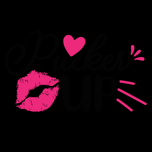 Pucker Up Graphic Tee (Black version)