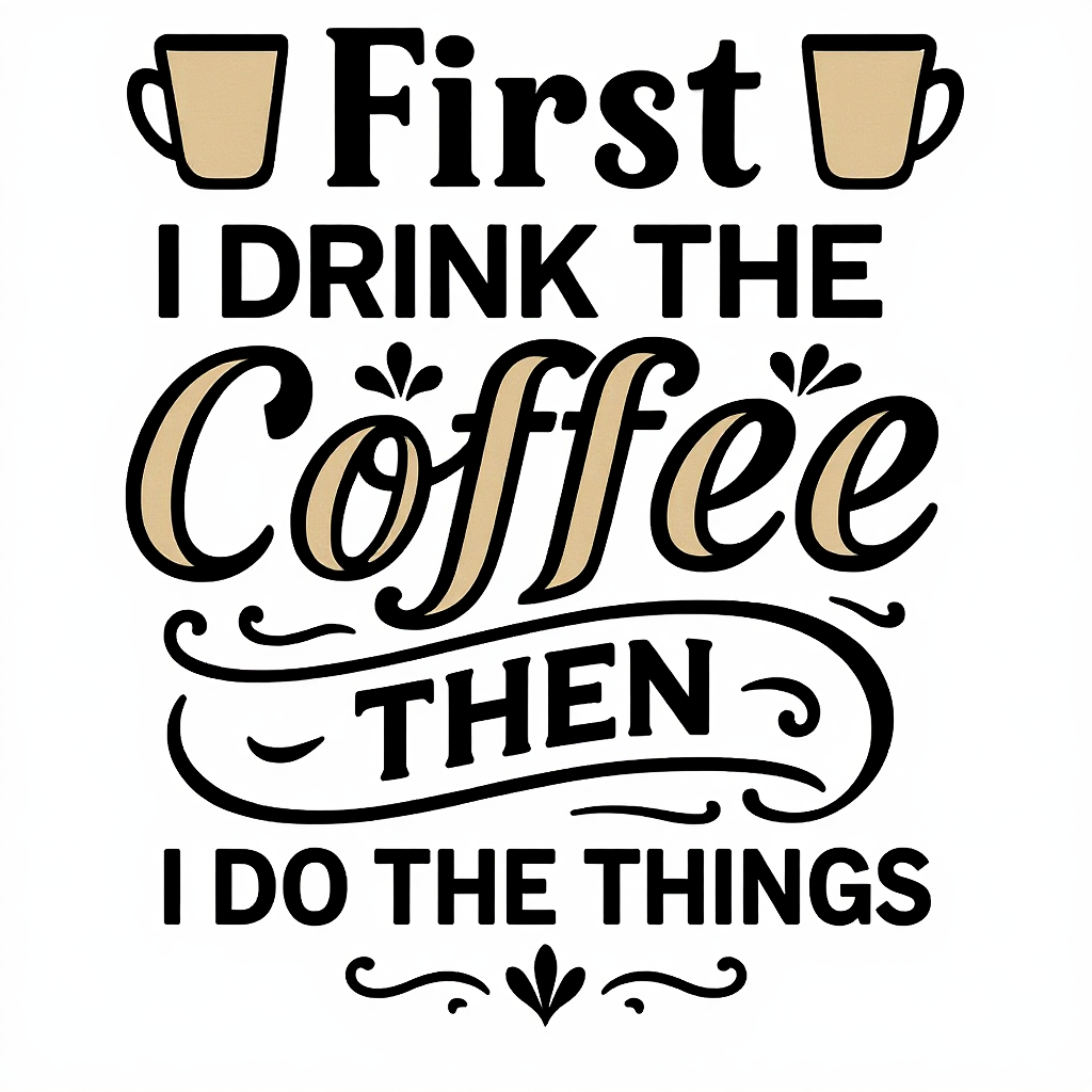 Coffee Lovers Motivational T-shirt