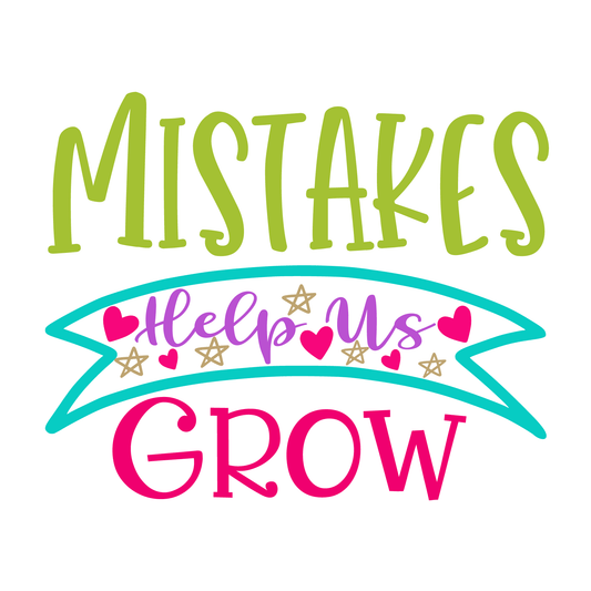 Mistakes Help Us Grow T-shirt (White)