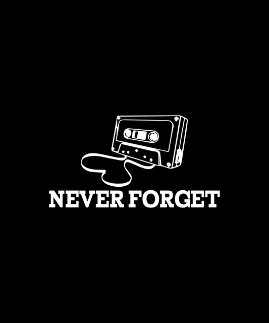 Retro Cassette Tape T-shirt (Black)