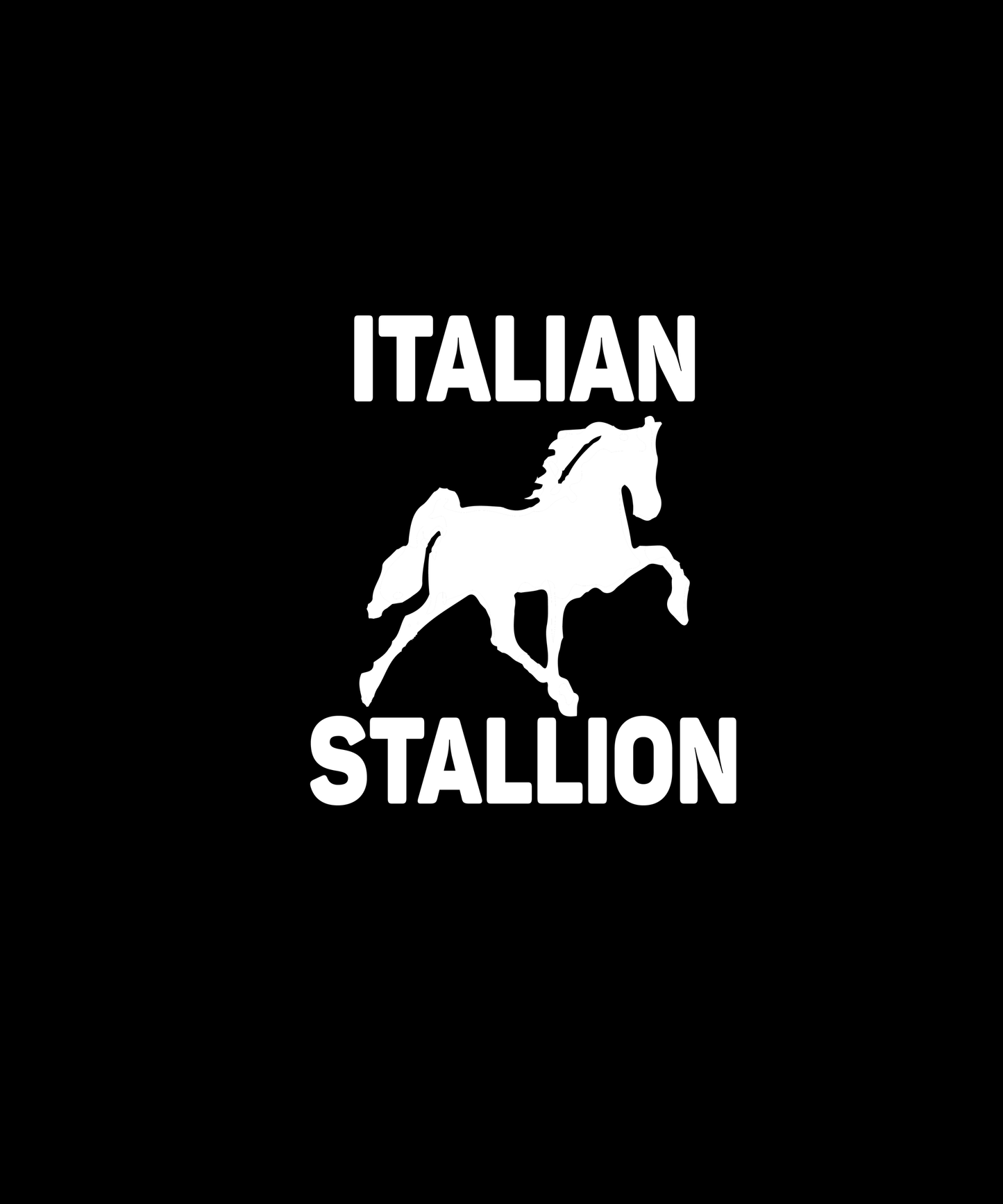 Italian Stallion Graphic Tee (Black)