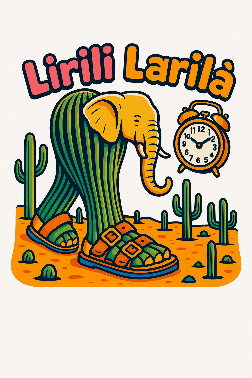 Italian Brainrot — Lirili Larilà — Tee (White)