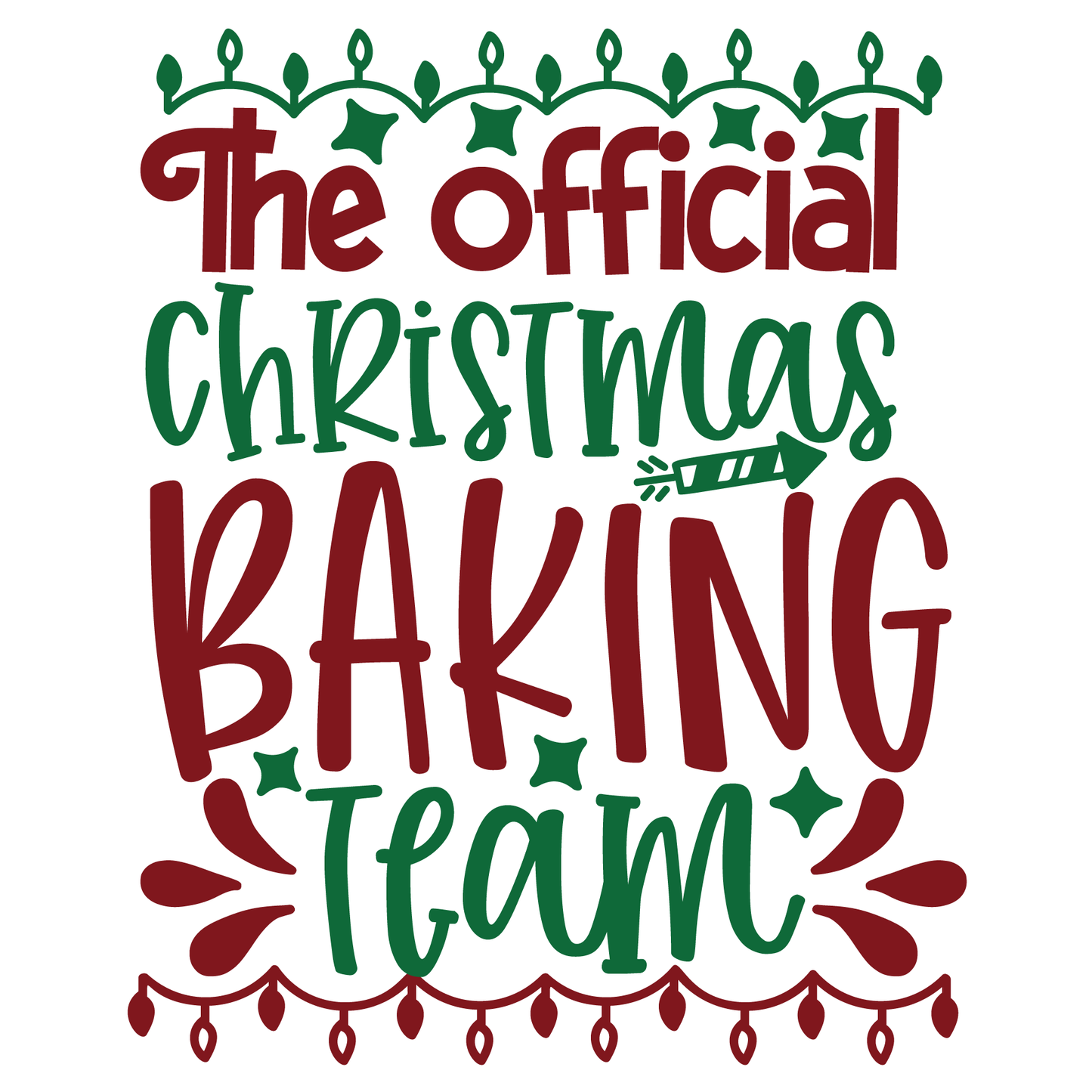 Official Christmas Baking Team Shirt (White)