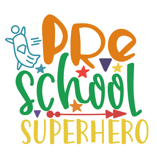 Preschool Superhero T-shirt (White)
