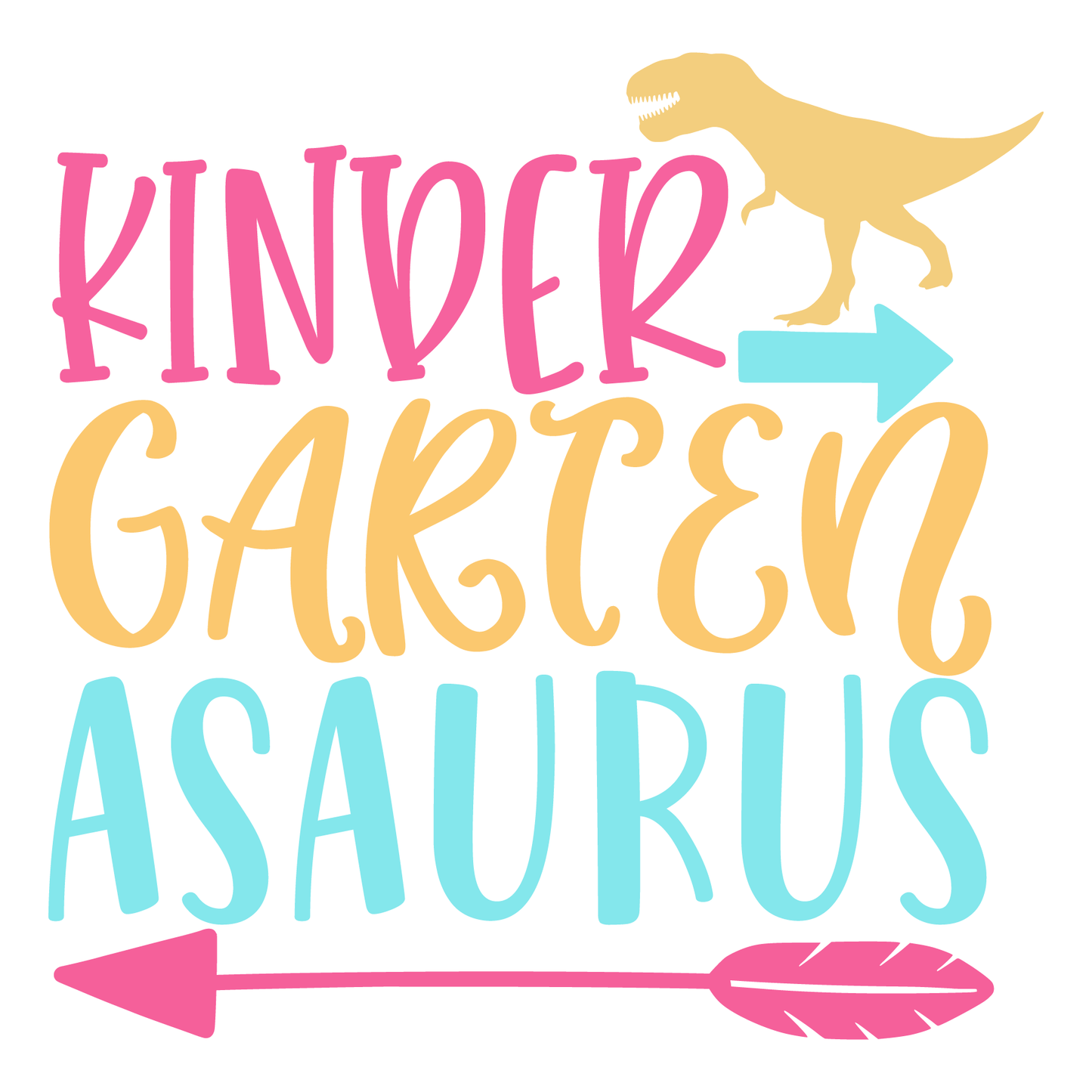 Kindergarten Asaurus T-shirt (White)