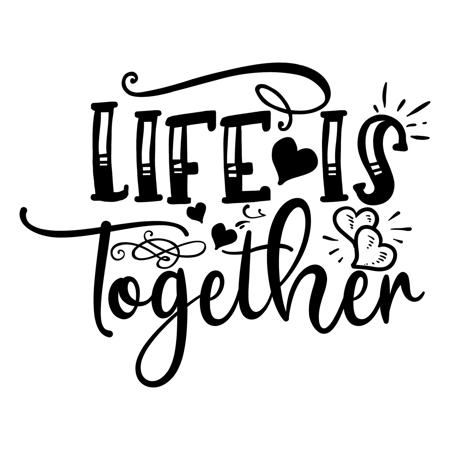 Life Is Together T-shirt (White)