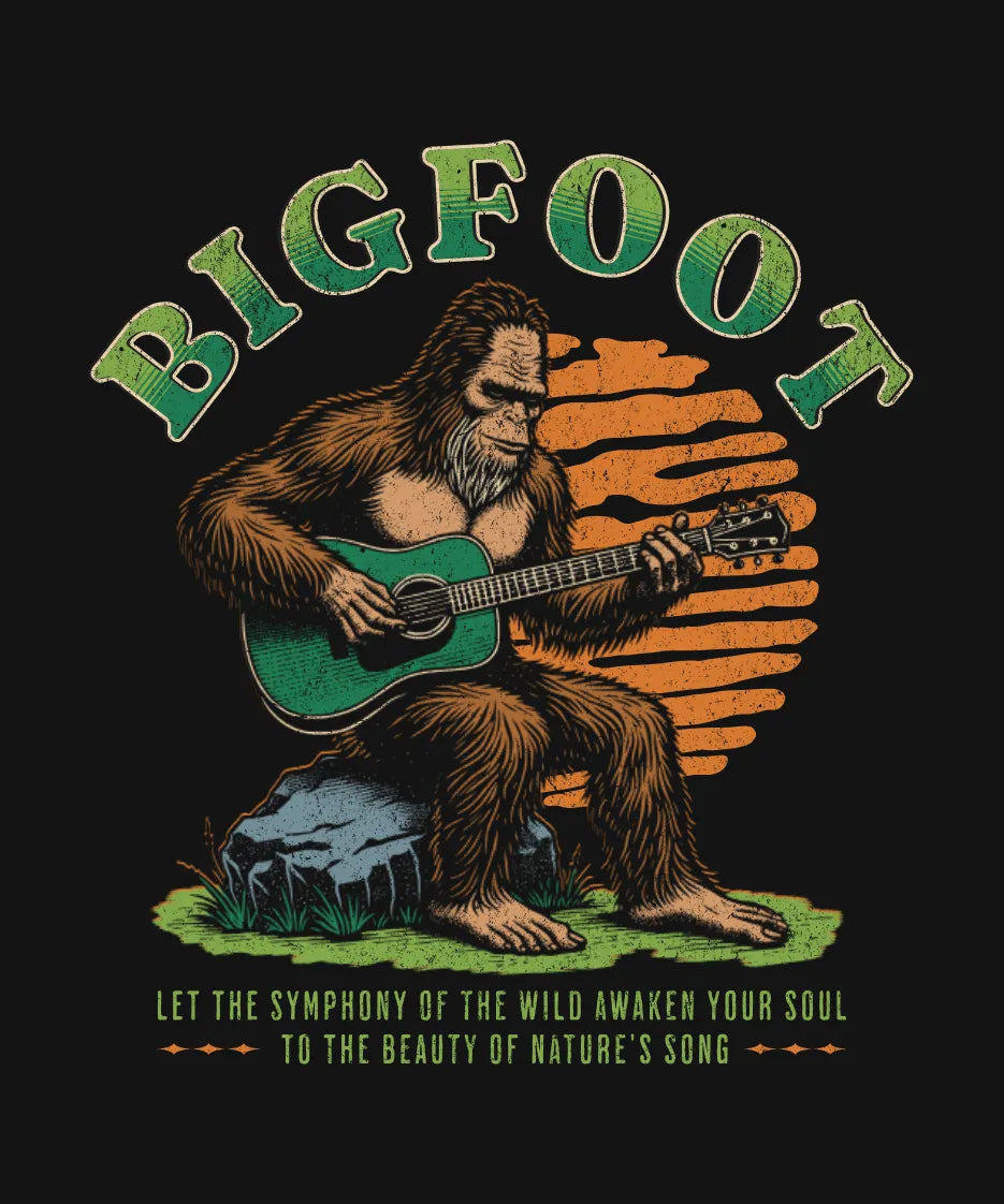 Bigfoot Playing Guitar T-shirt