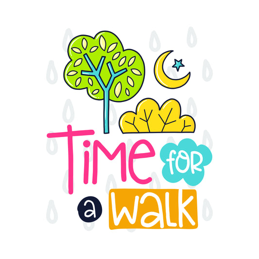 Nature Walk T-shirt Design (White)