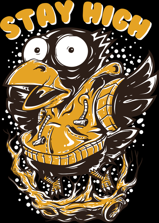 Stay High Graphic T-shirt (White)