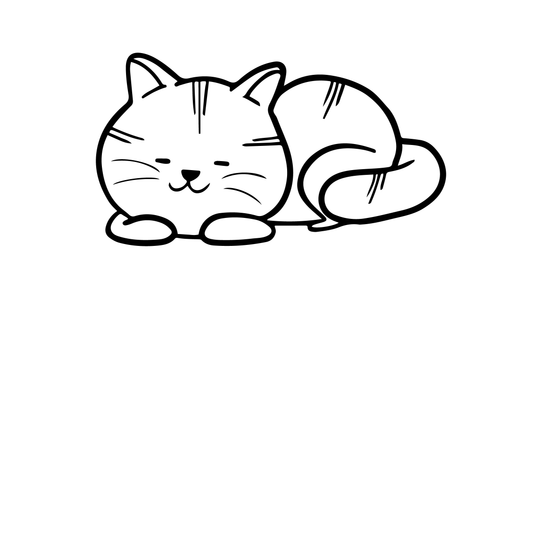 Cute Cat Graphic T-shirt (White)