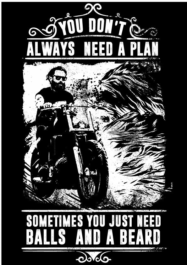 Bold Adventure T-shirt Design (Black)