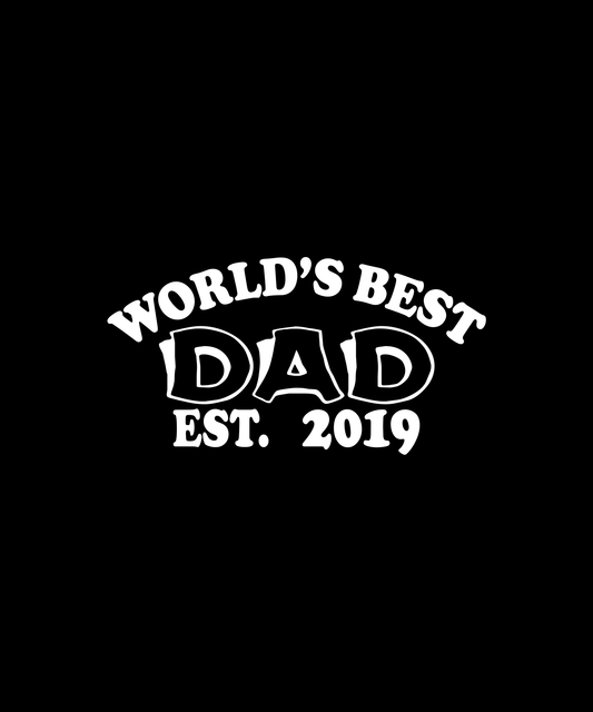 World's Best Dad T-shirt (Black)