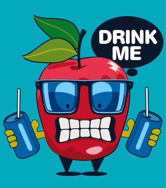 Cool Apple Graphic T-shirt (Black)