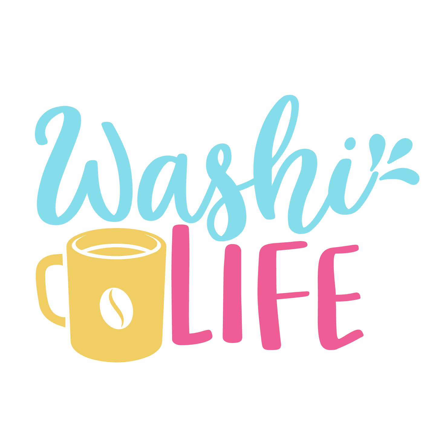 Washi Life Coffee T-shirt (White)
