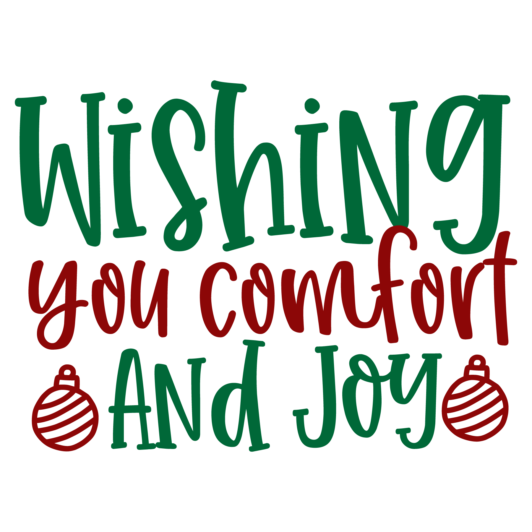 Comfort And Joy Holiday Tee (White)